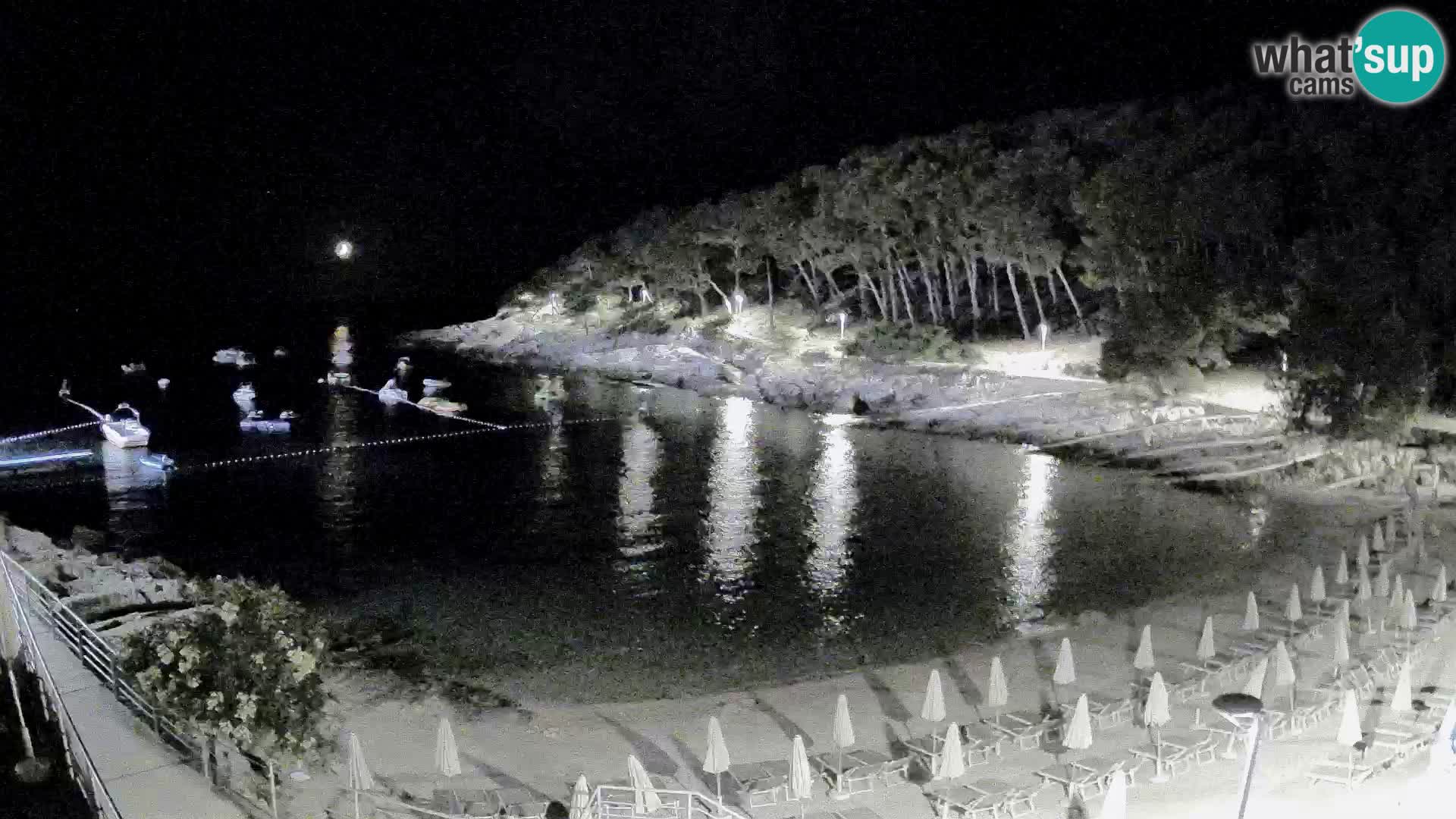 Webcam Mali Lošinj – Sunčana uvala beach – Veli Žal