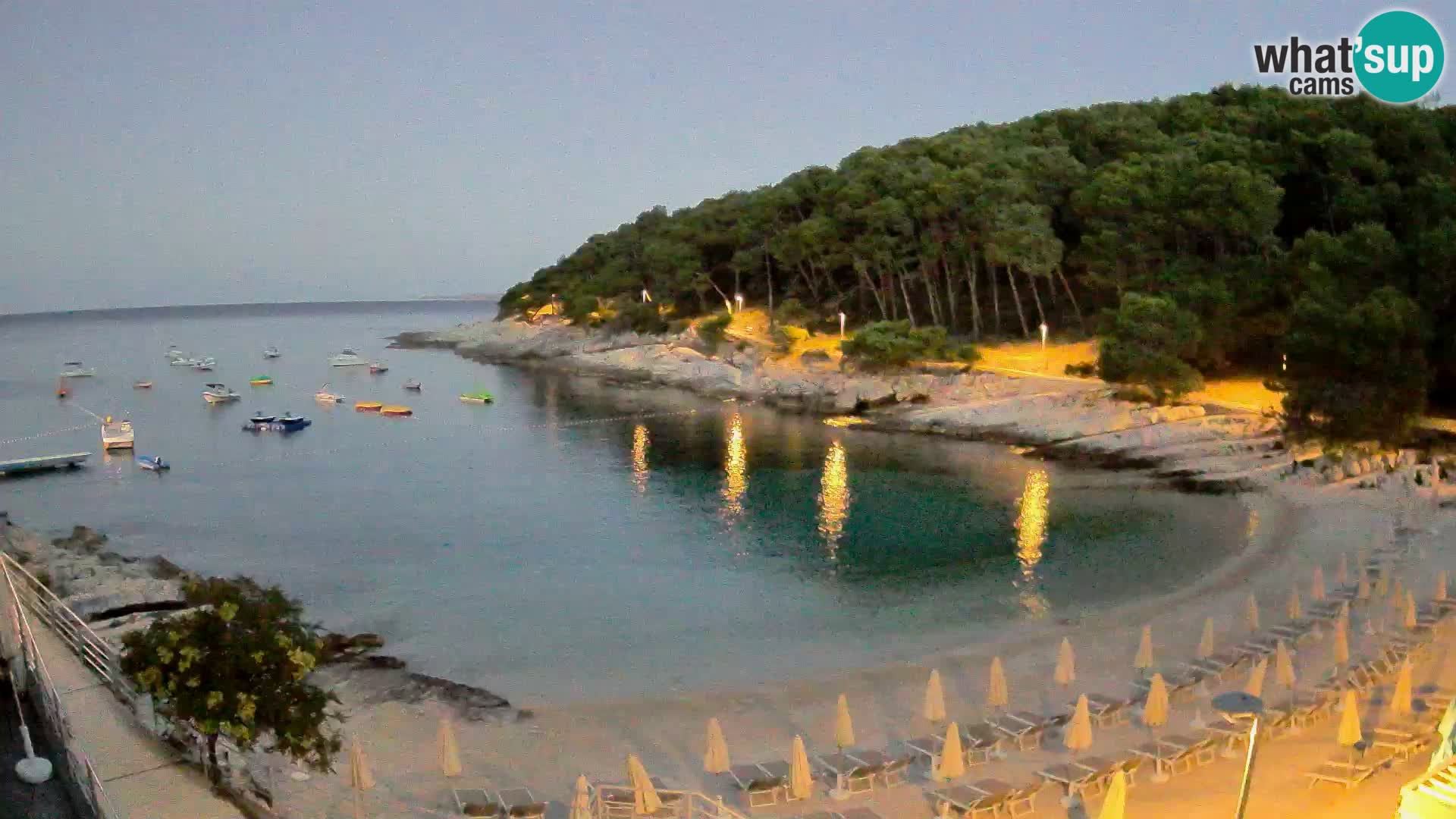 Webcam Mali Lošinj – playa Sunčana uvala – Veli Žal