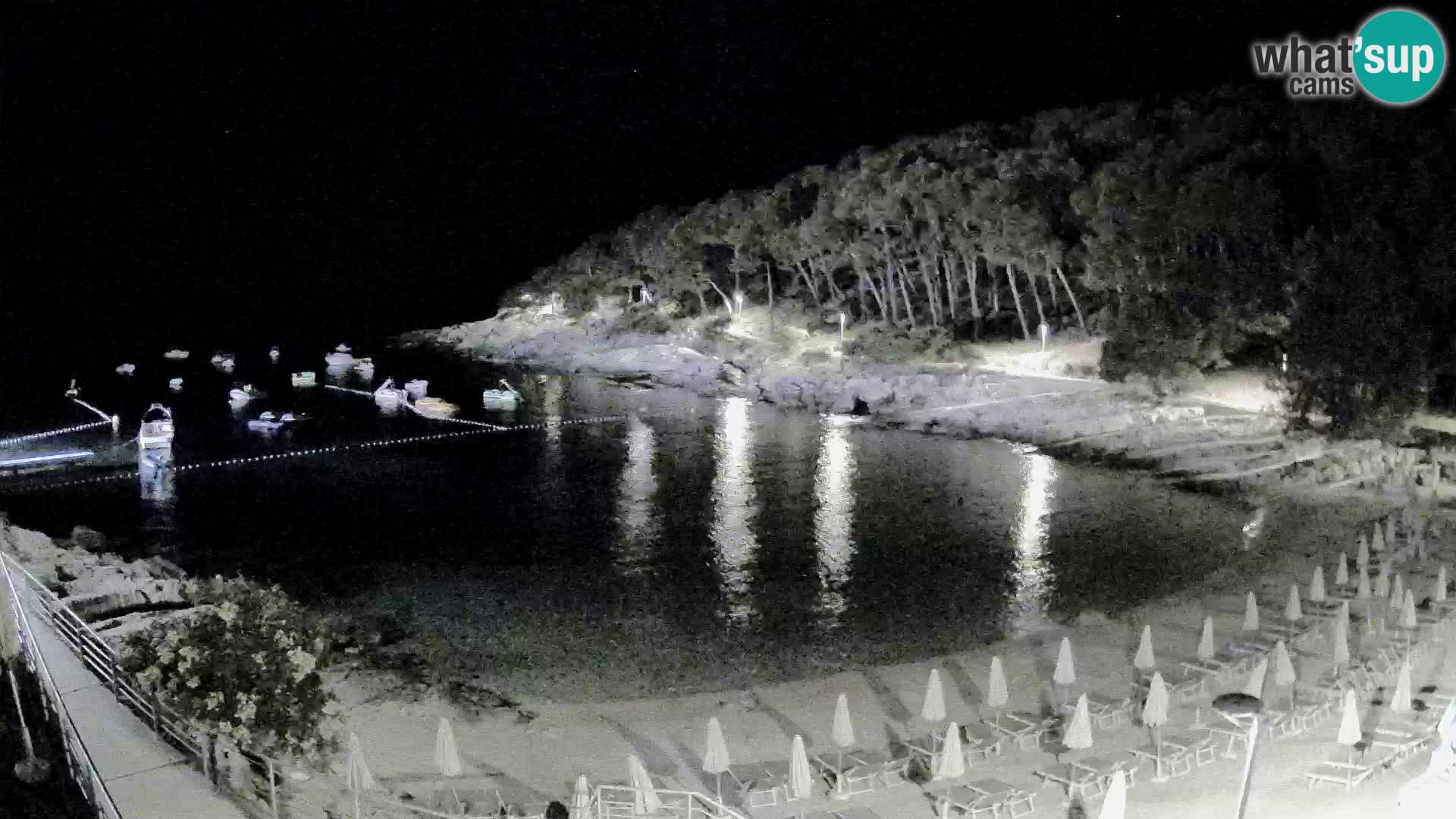 Webcam Mali Lošinj – plage Sunčana uvala – Veli Žal