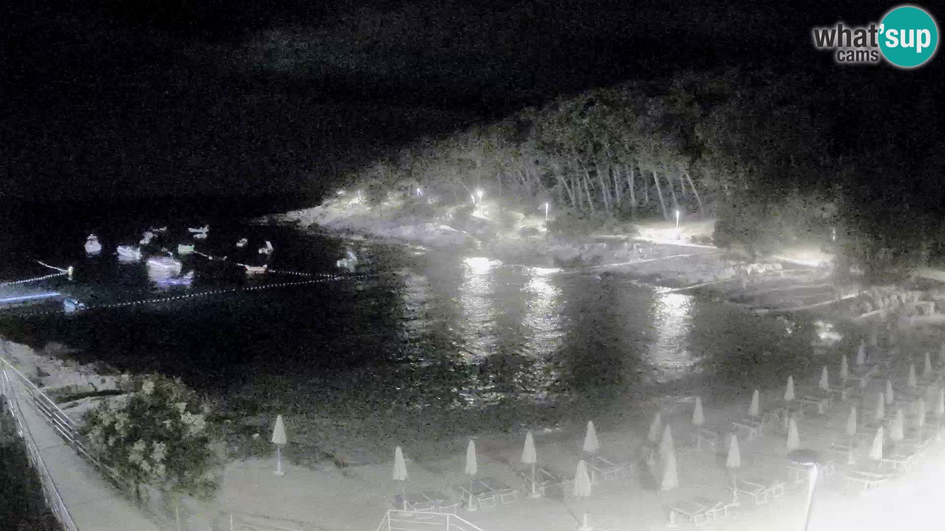Webcam Mali Lošinj – playa Sunčana uvala – Veli Žal