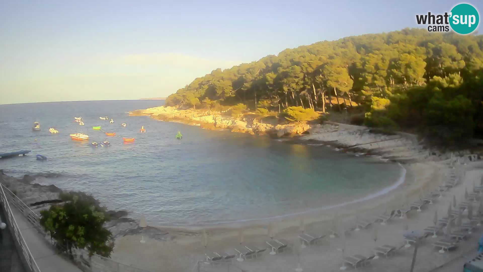 Webcam Mali Lošinj – Sunčana uvala beach – Veli Žal