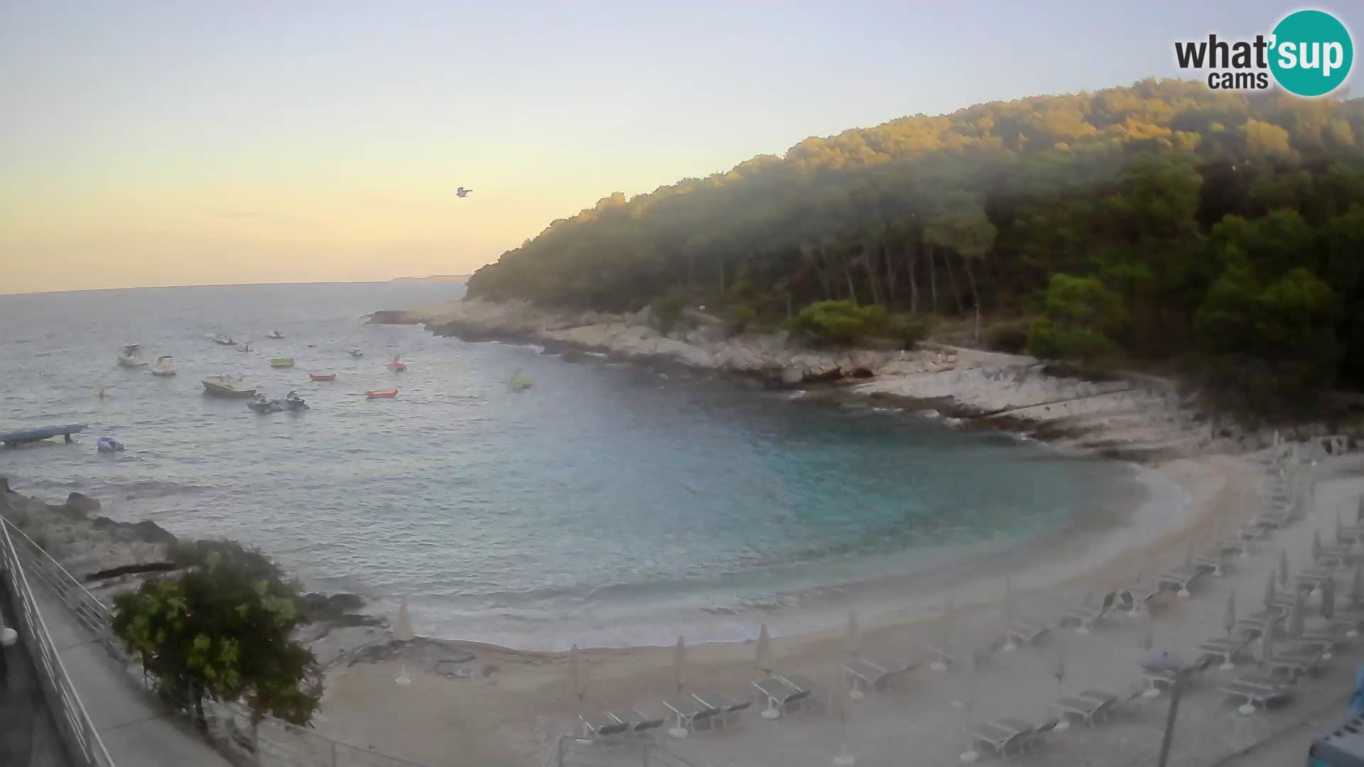 Webcam Mali Lošinj – plage Sunčana uvala – Veli Žal