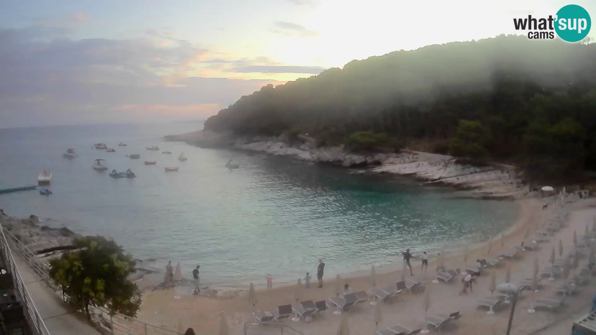 Webcam Mali Lošinj – playa Sunčana uvala – Veli Žal