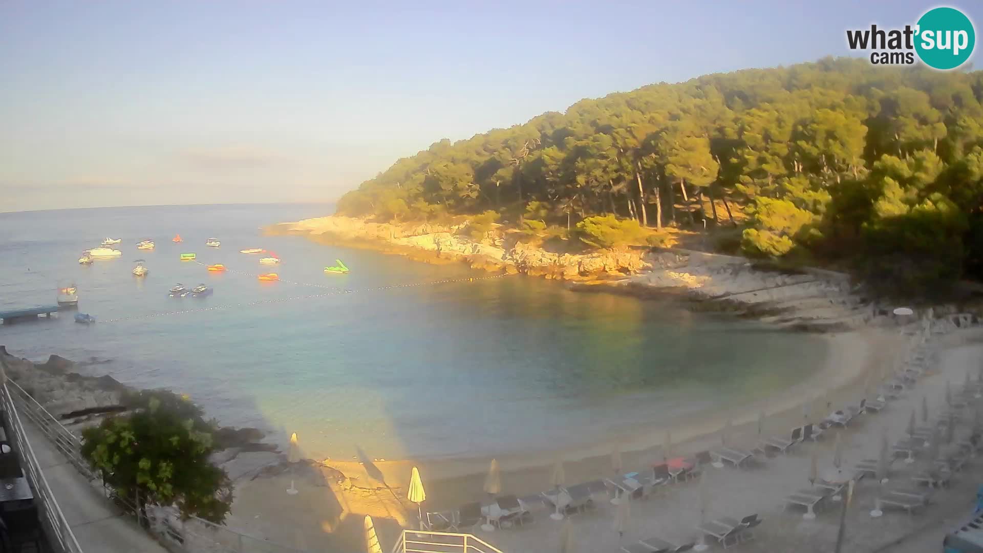 Webcam Mali Lošinj – playa Sunčana uvala – Veli Žal