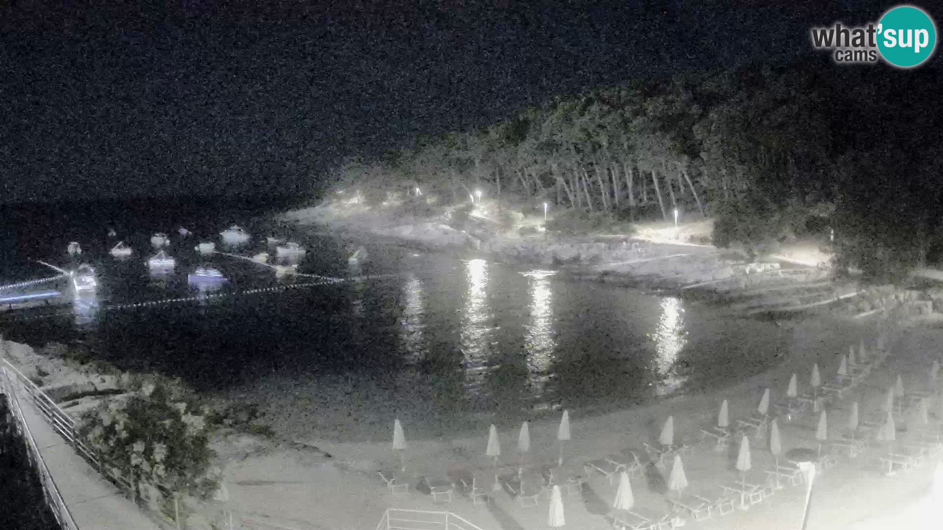 Webcam Mali Lošinj – plage Sunčana uvala – Veli Žal