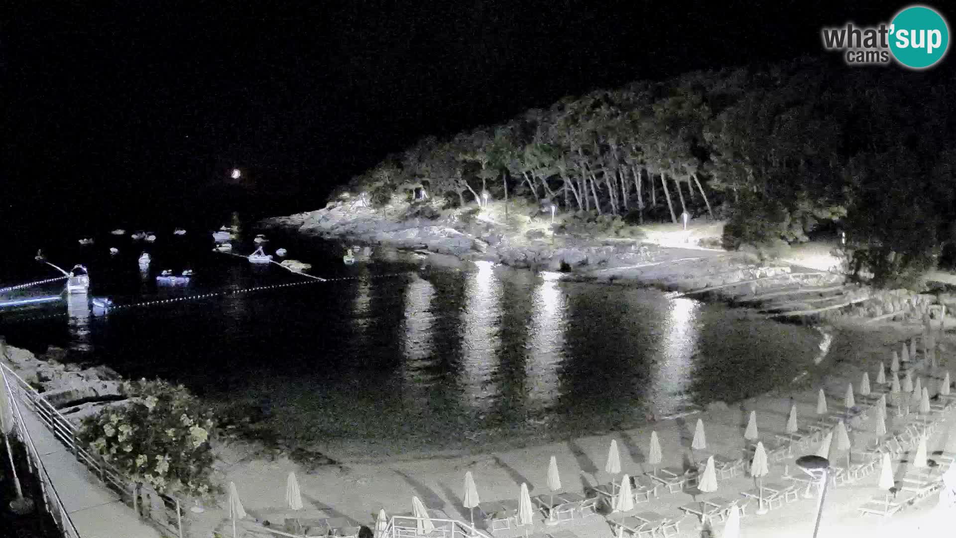 Web kam Mali Lošinj – plaža Sunčana uvala – Veli Žal