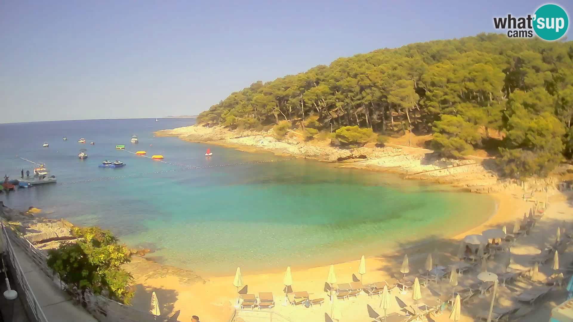 Web kam Mali Lošinj – plaža Sunčana uvala – Veli Žal