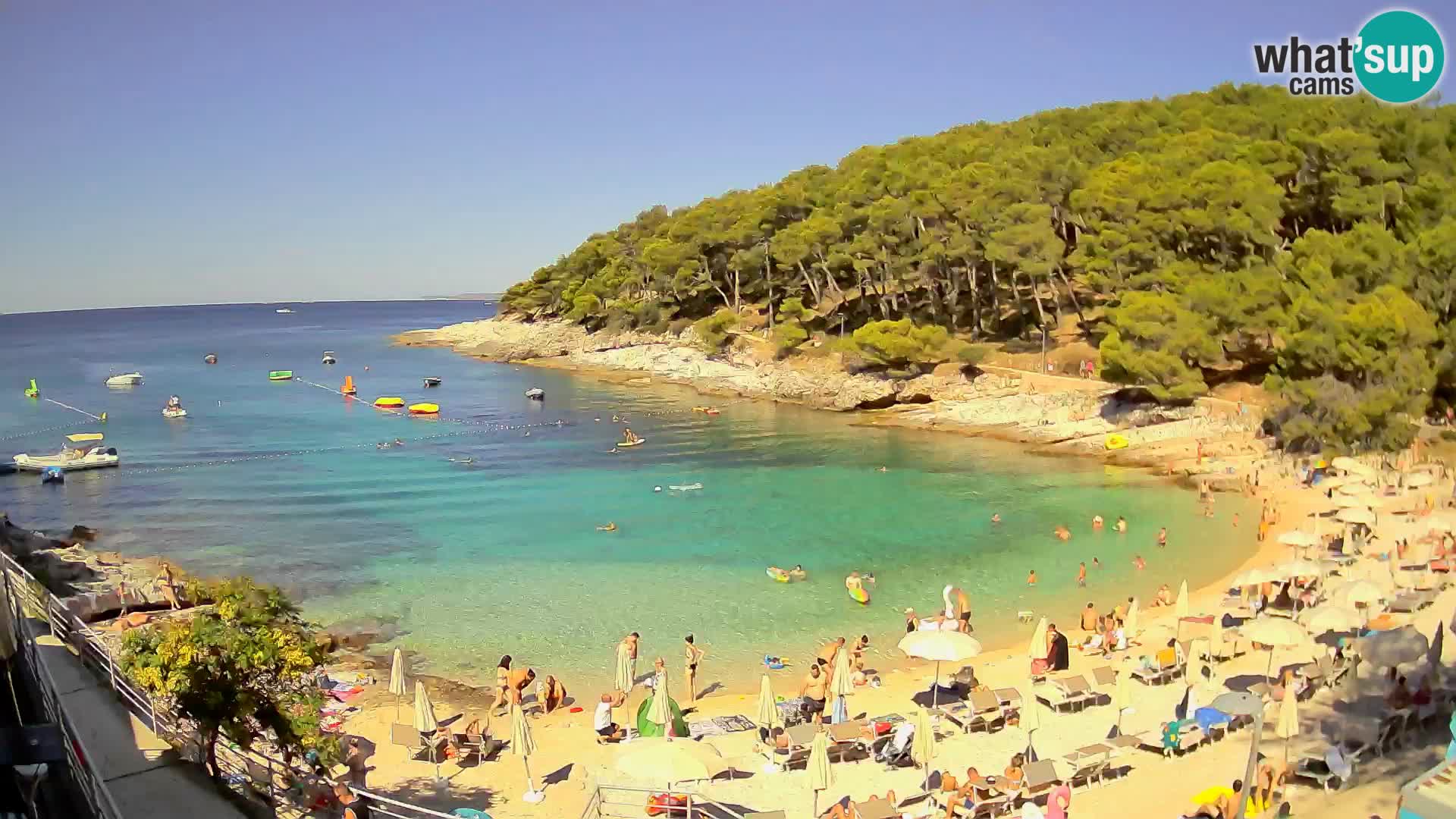 Web kam Mali Lošinj – plaža Sunčana uvala – Veli Žal
