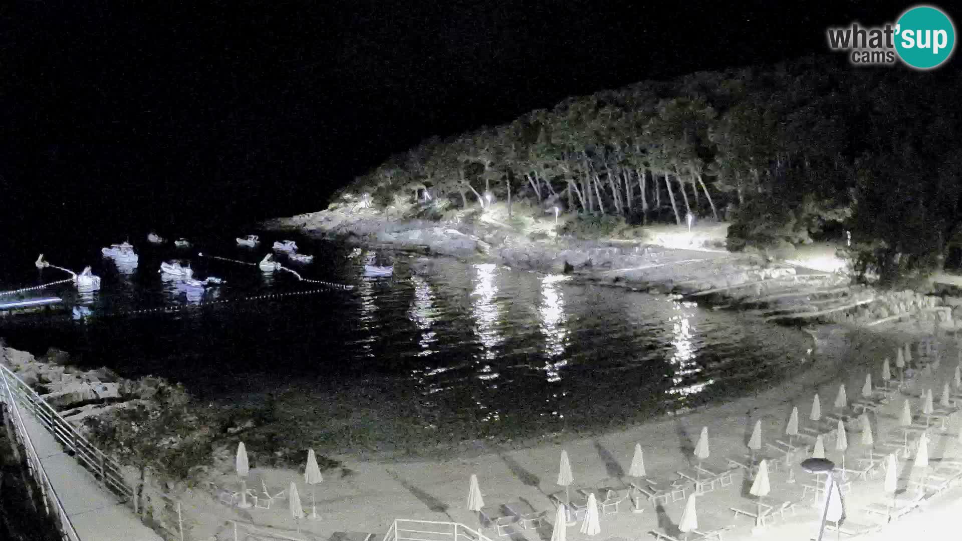 Webcam Mali Lošinj – plage Sunčana uvala – Veli Žal