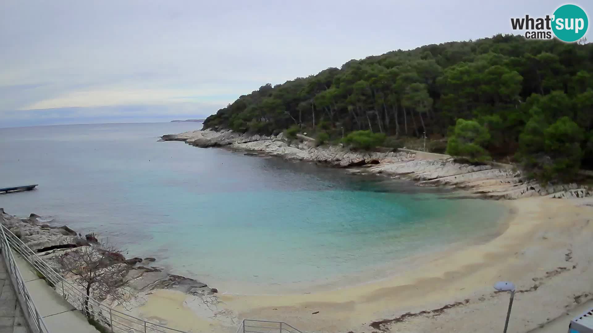 Webcam Mali Lošinj – plage Sunčana uvala – Veli Žal