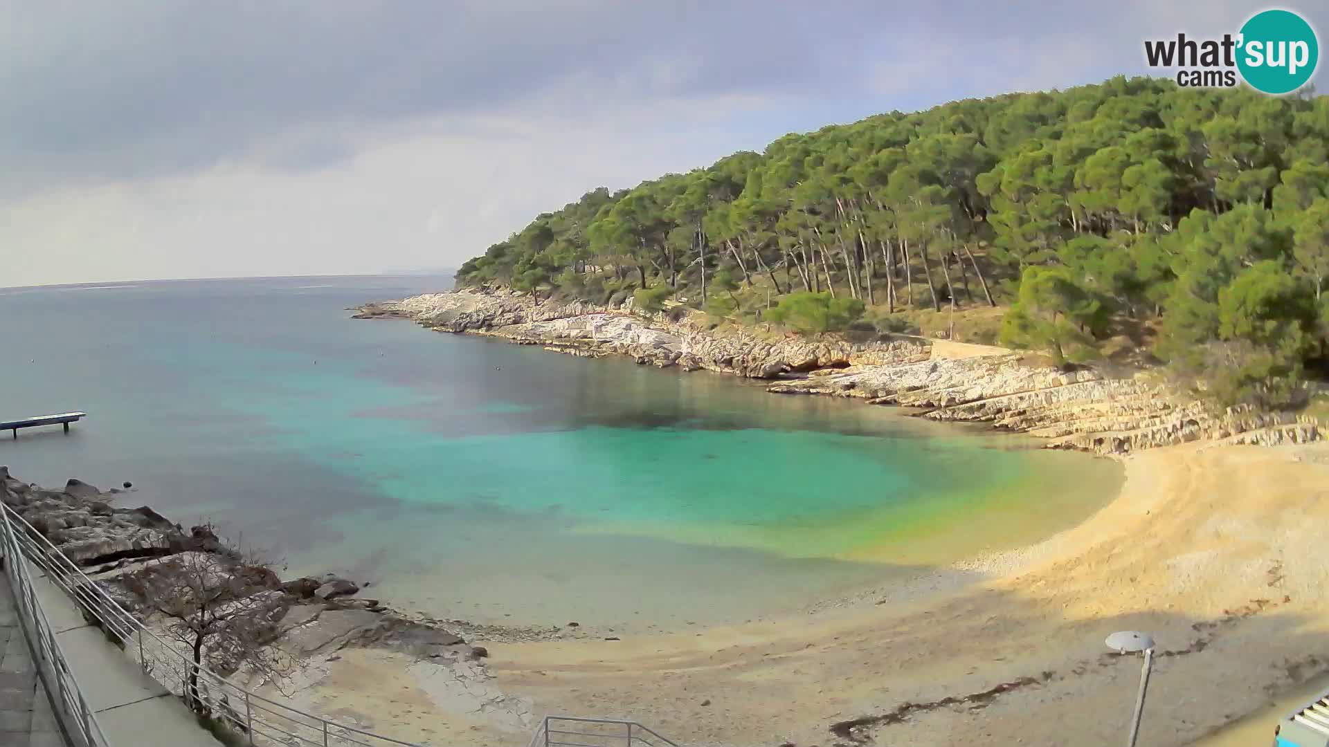 Webcam Mali Lošinj – Sunčana uvala beach – Veli Žal