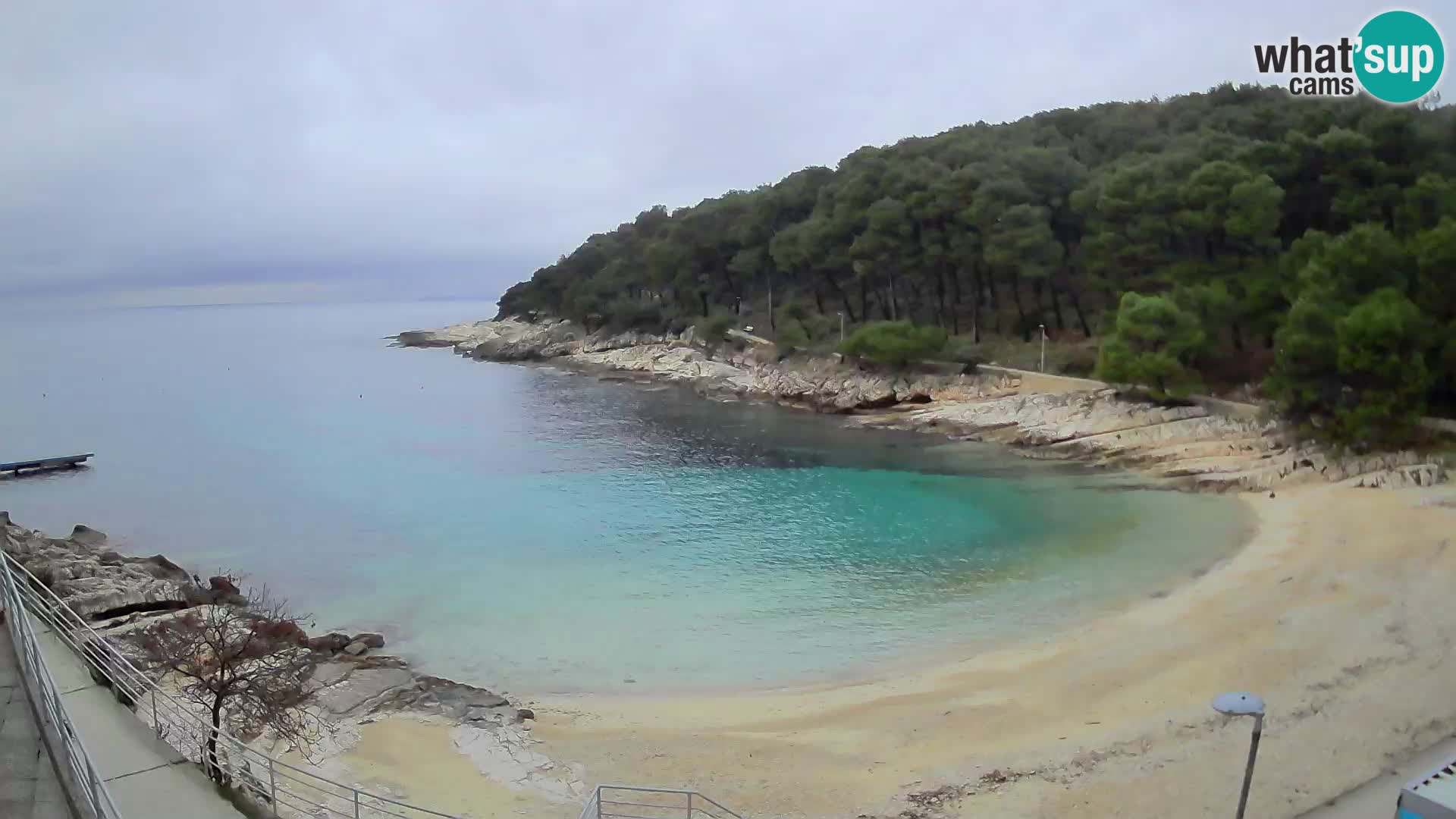 Webcam Mali Lošinj – playa Sunčana uvala – Veli Žal