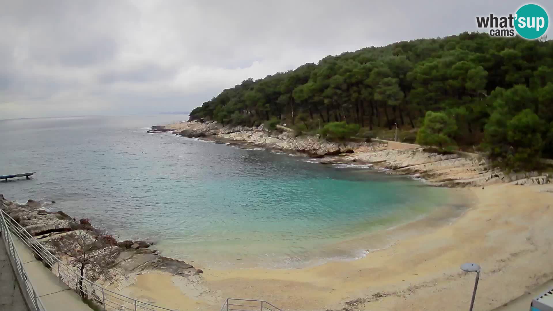 Web kam Mali Lošinj – plaža Sunčana uvala – Veli Žal