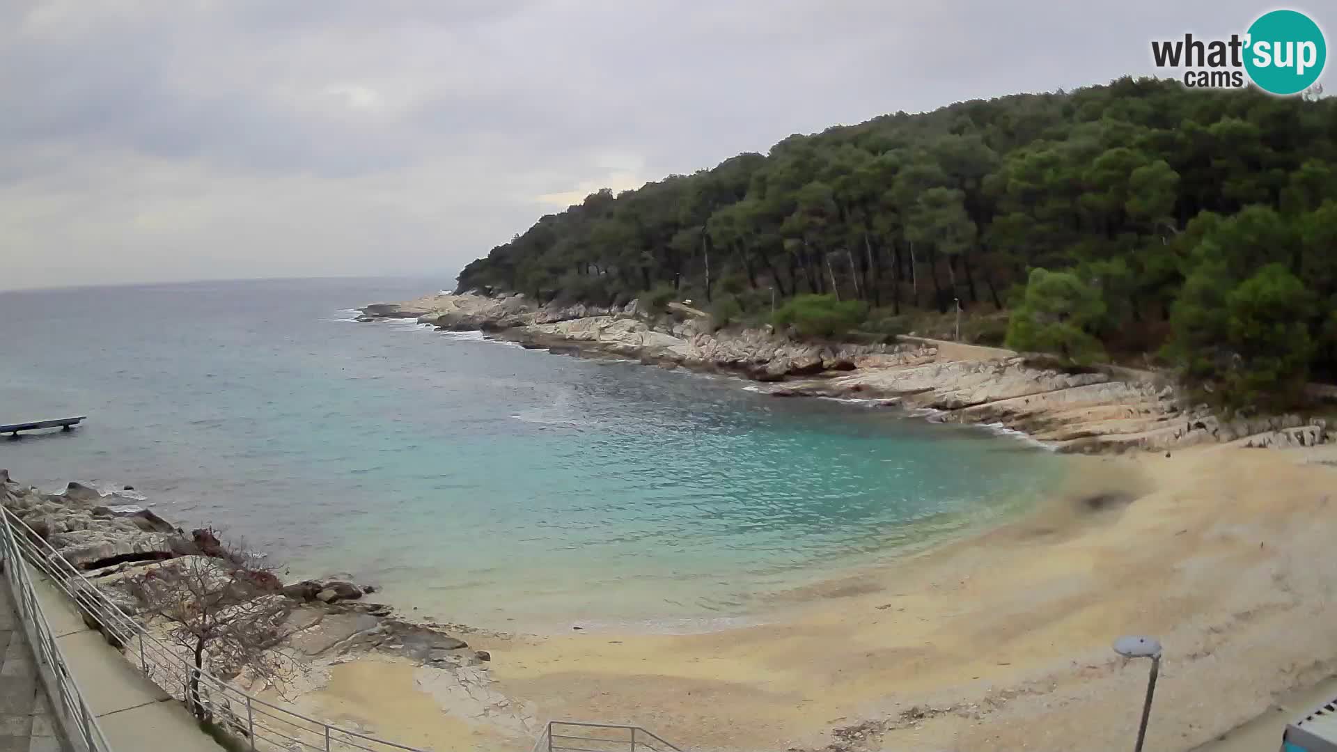 Spletna Kamera Mali Lošinj – plaža Sunčana uvala – Veli Žal