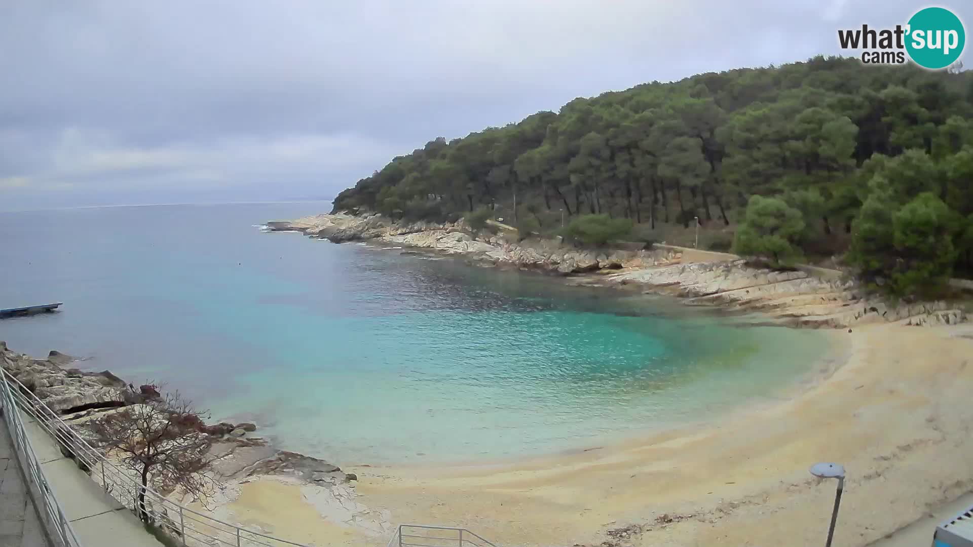 Web kam Mali Lošinj – plaža Sunčana uvala – Veli Žal