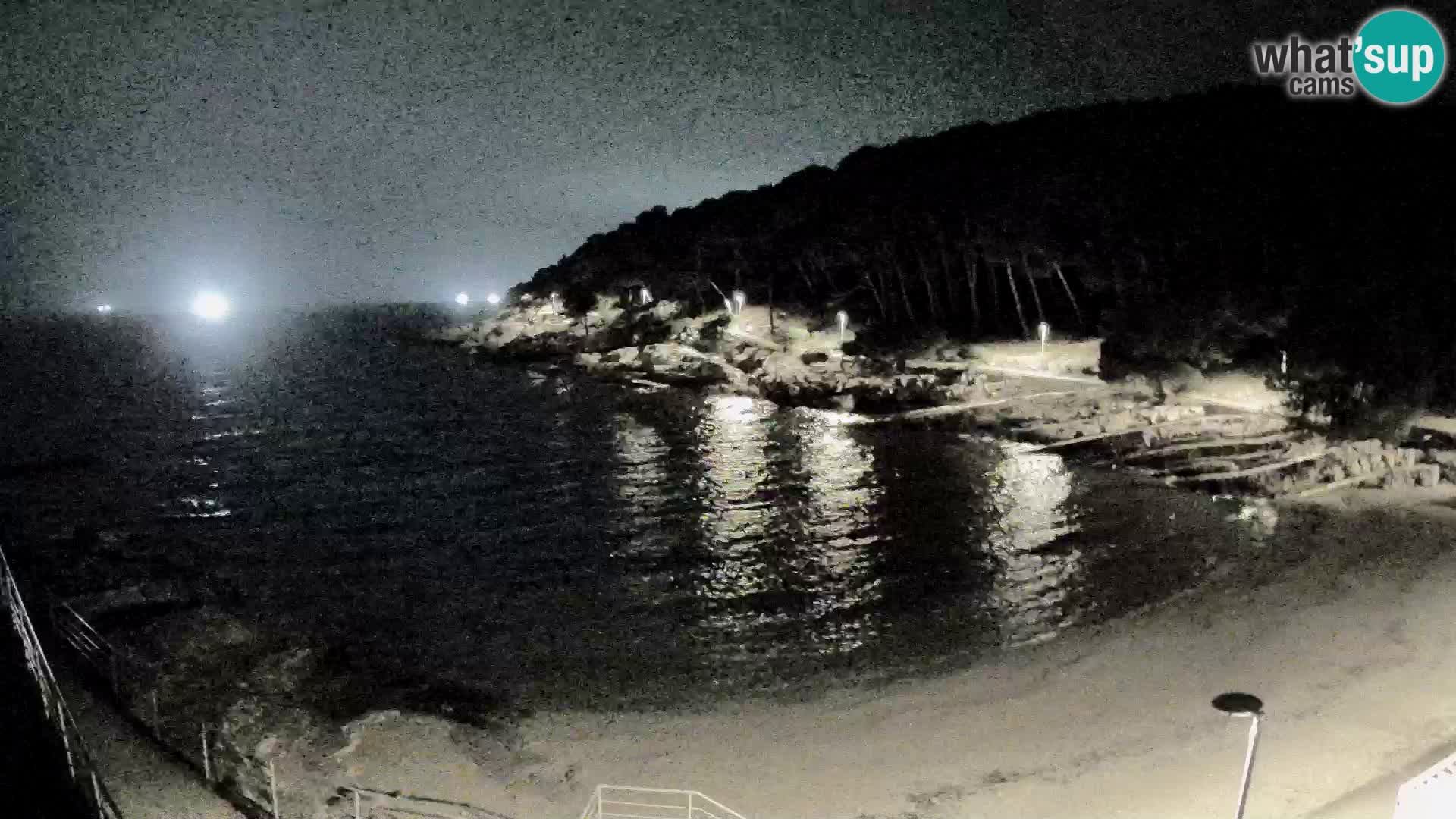 Webcam Mali Lošinj – playa Sunčana uvala – Veli Žal