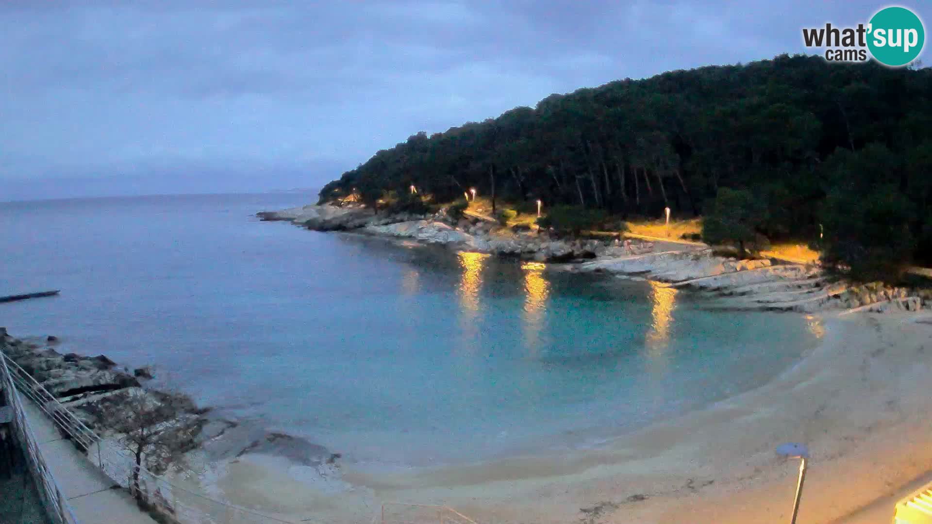 Web kam Mali Lošinj – plaža Sunčana uvala – Veli Žal