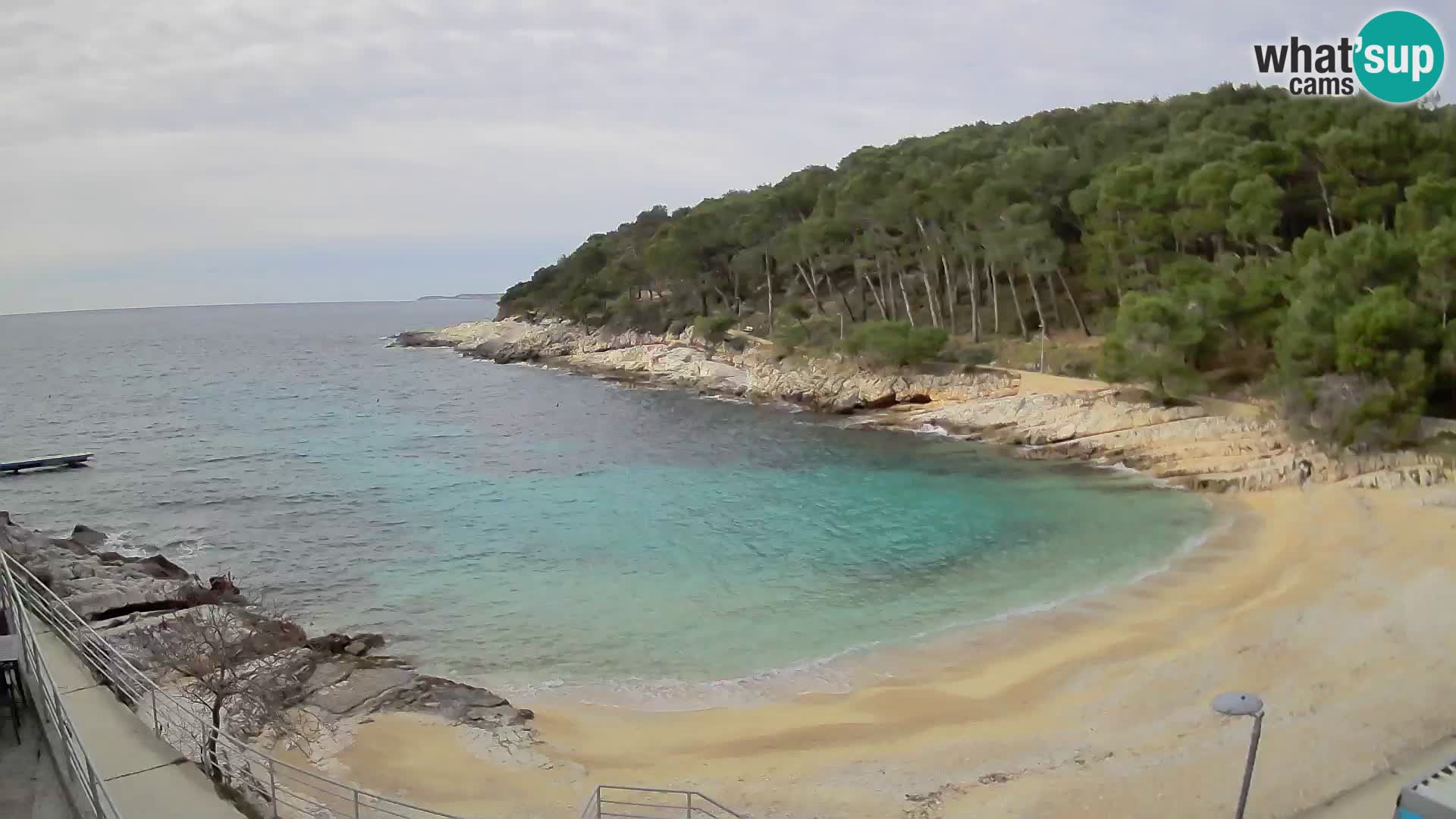 Webcam Mali Lošinj – plage Sunčana uvala – Veli Žal