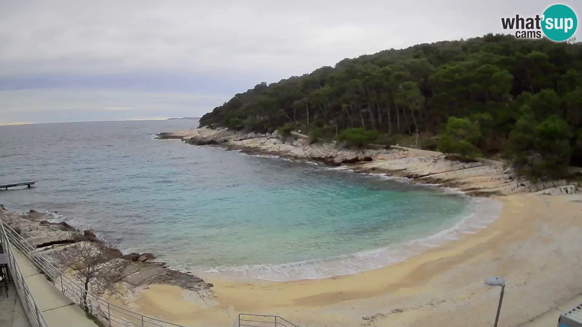 Webcam Mali Lošinj – playa Sunčana uvala – Veli Žal