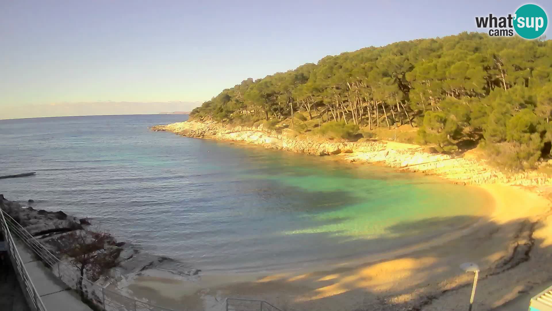 Webcam Mali Lošinj – playa Sunčana uvala – Veli Žal