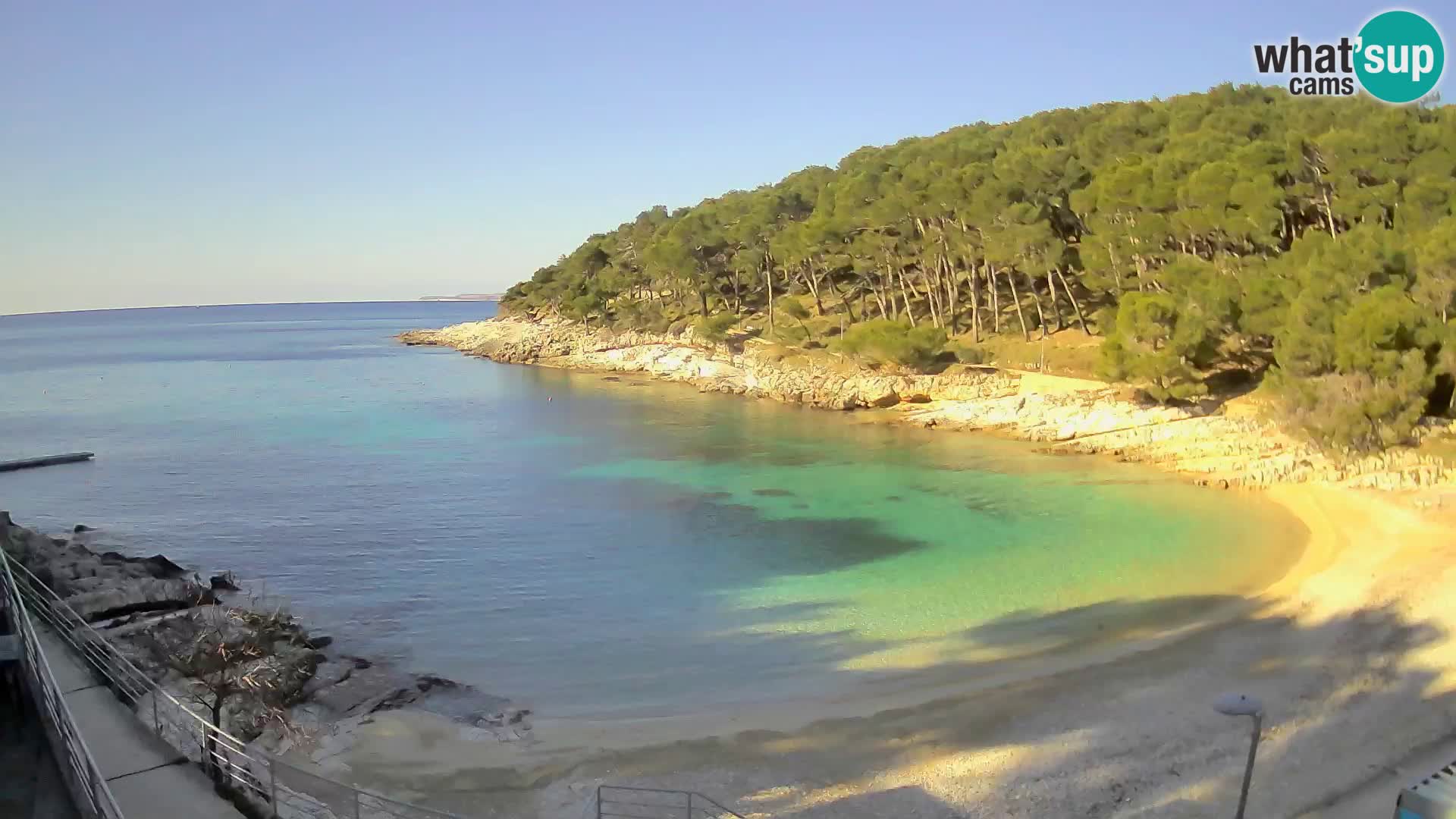 Spletna Kamera Mali Lošinj – plaža Sunčana uvala – Veli Žal