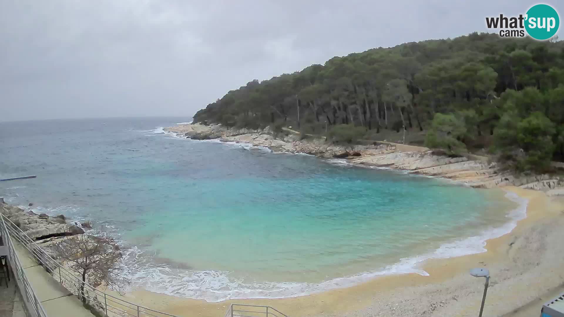 Spletna Kamera Mali Lošinj – plaža Sunčana uvala – Veli Žal