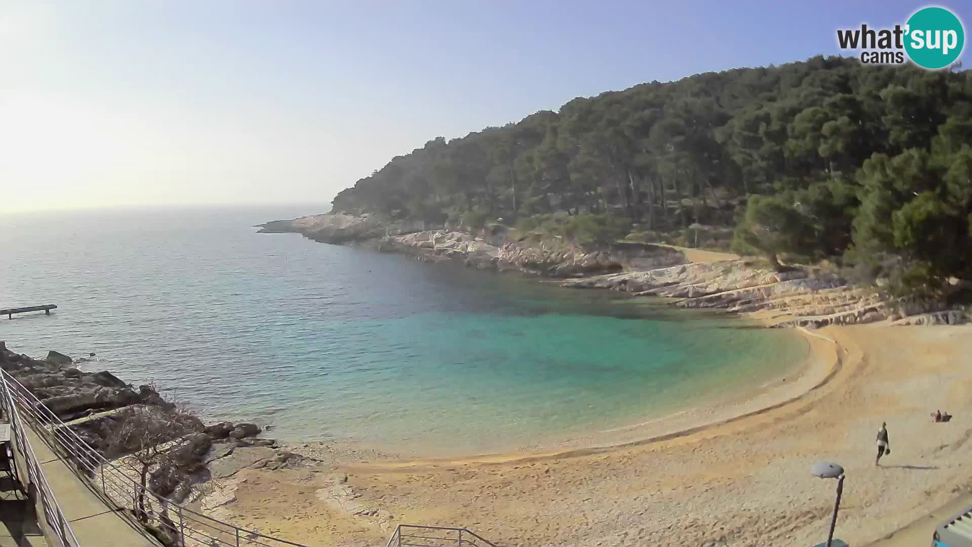 Webcam Mali Lošinj – plage Sunčana uvala – Veli Žal
