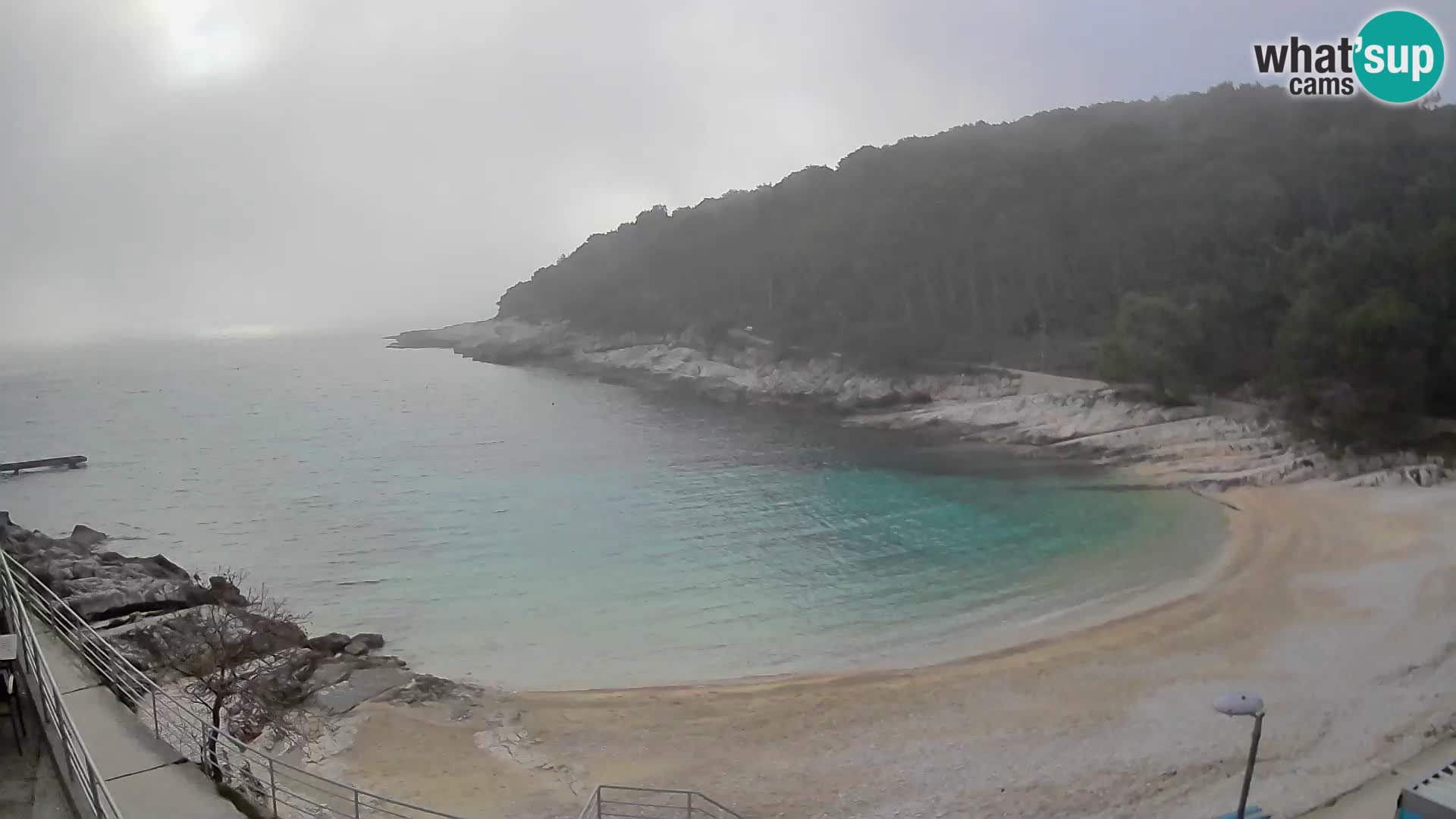 Webcam Mali Lošinj – playa Sunčana uvala – Veli Žal