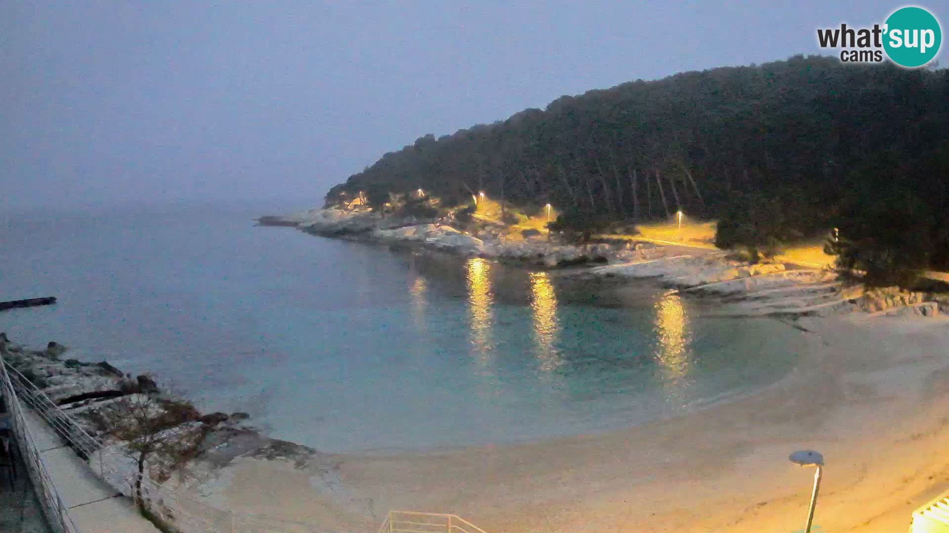 Webcam Mali Lošinj – plage Sunčana uvala – Veli Žal