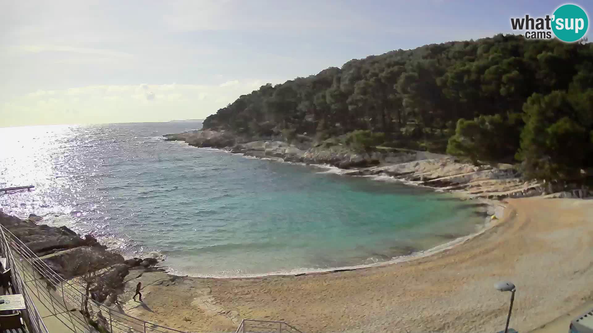 Web kam Mali Lošinj – plaža Sunčana uvala – Veli Žal