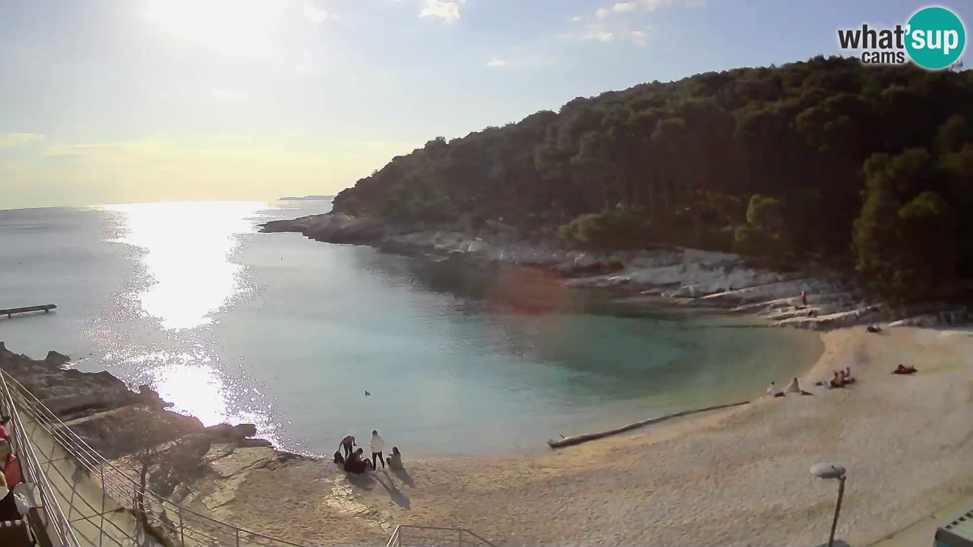 Webcam Mali Lošinj – plage Sunčana uvala – Veli Žal
