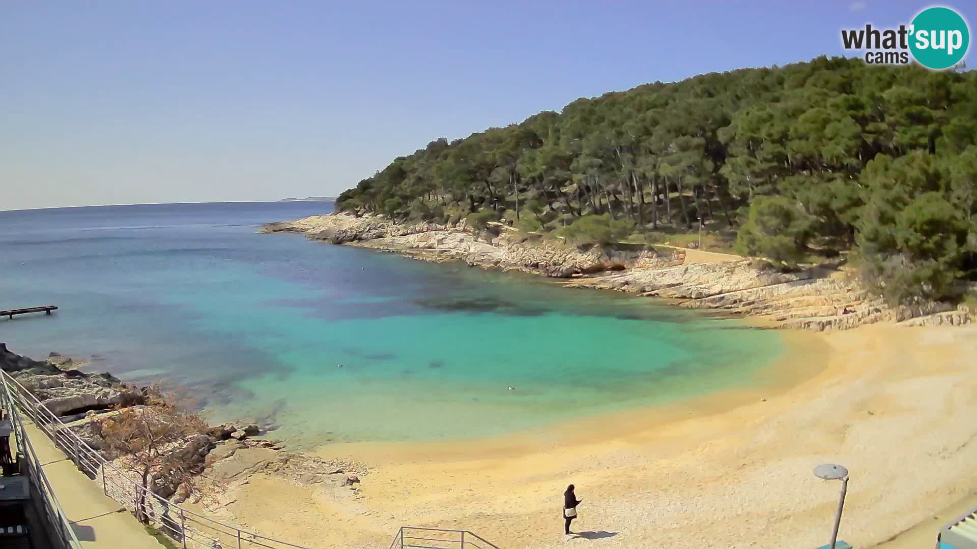 Webcam Mali Lošinj – plage Sunčana uvala – Veli Žal