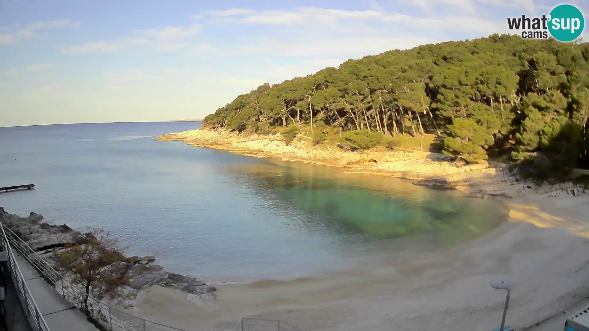 Web kam Mali Lošinj – plaža Sunčana uvala – Veli Žal