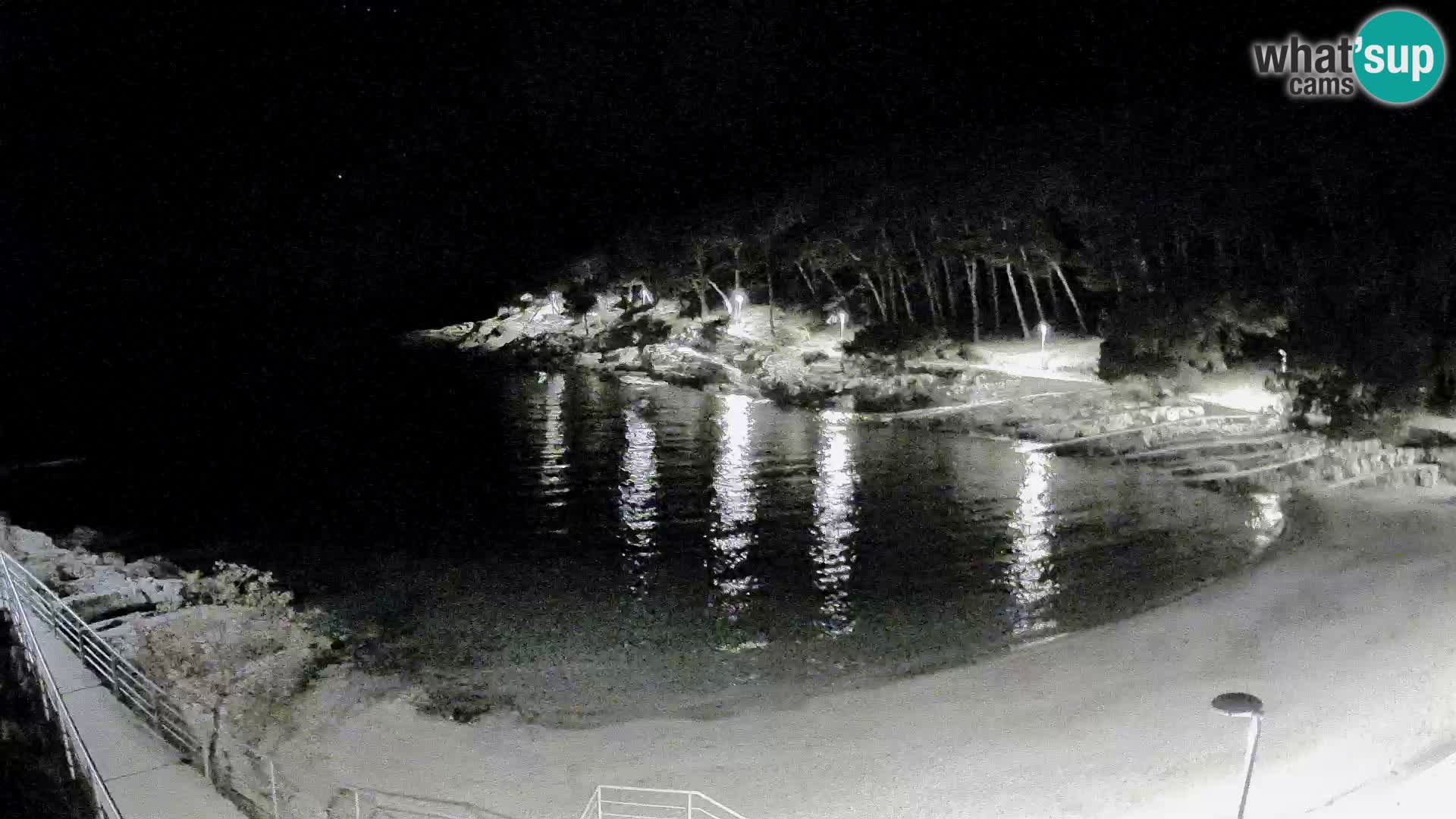 Web kam Mali Lošinj – plaža Sunčana uvala – Veli Žal