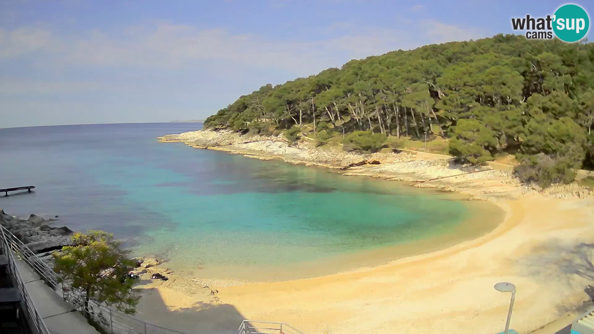 Webcam Mali Lošinj – plage Sunčana uvala – Veli Žal