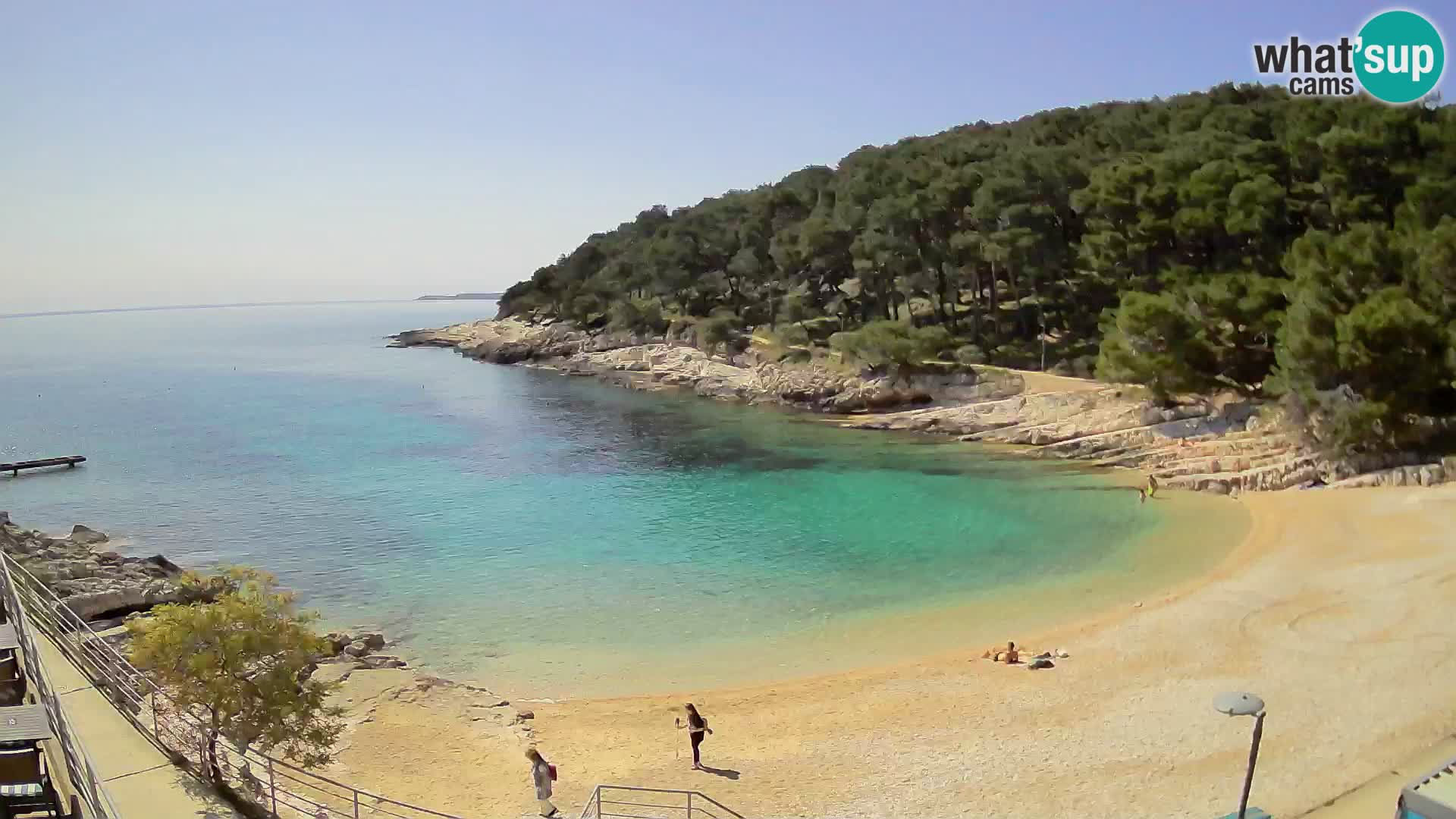 Webcam Mali Lošinj – playa Sunčana uvala – Veli Žal