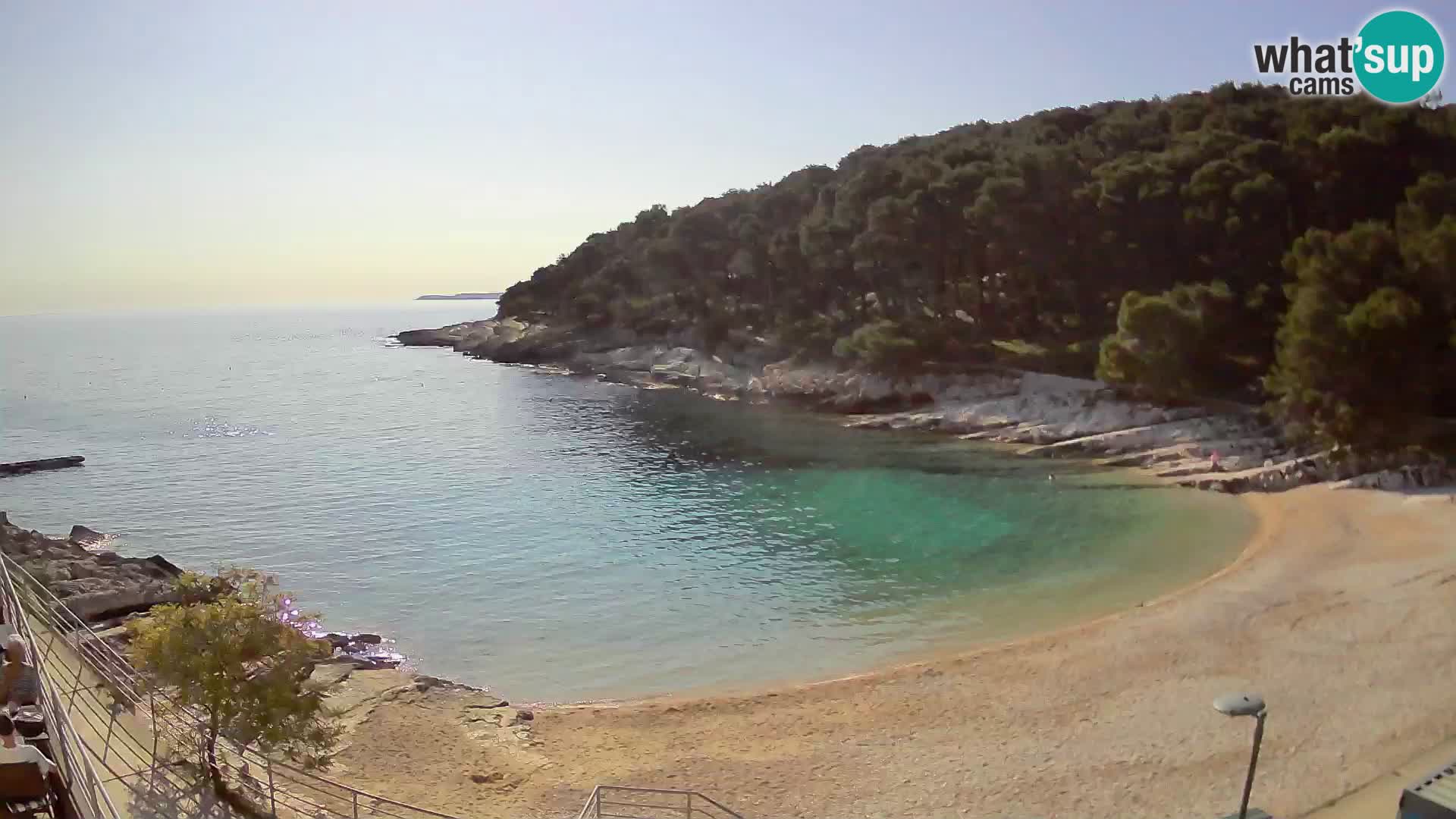 Webcam Mali Lošinj – playa Sunčana uvala – Veli Žal