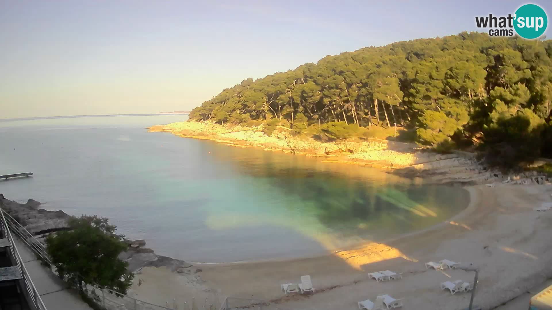Web kam Mali Lošinj – plaža Sunčana uvala – Veli Žal