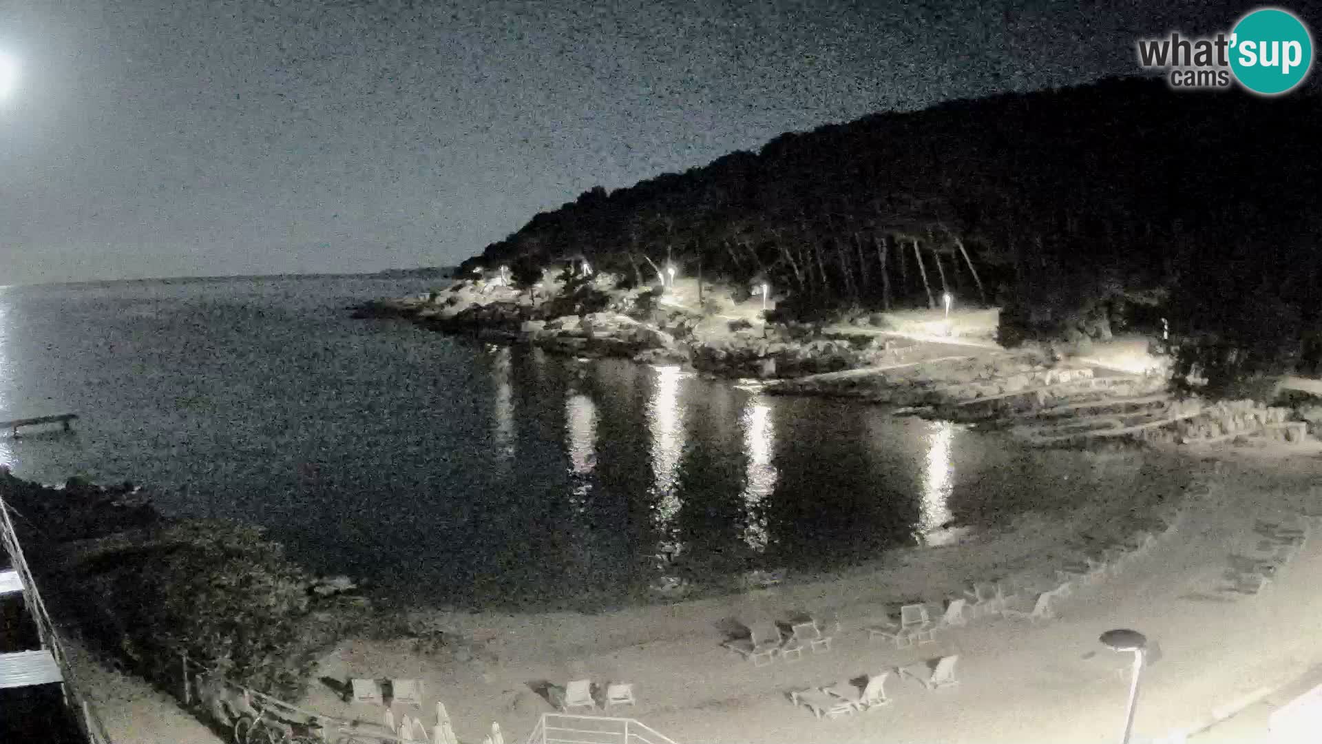 Web kam Mali Lošinj – plaža Sunčana uvala – Veli Žal