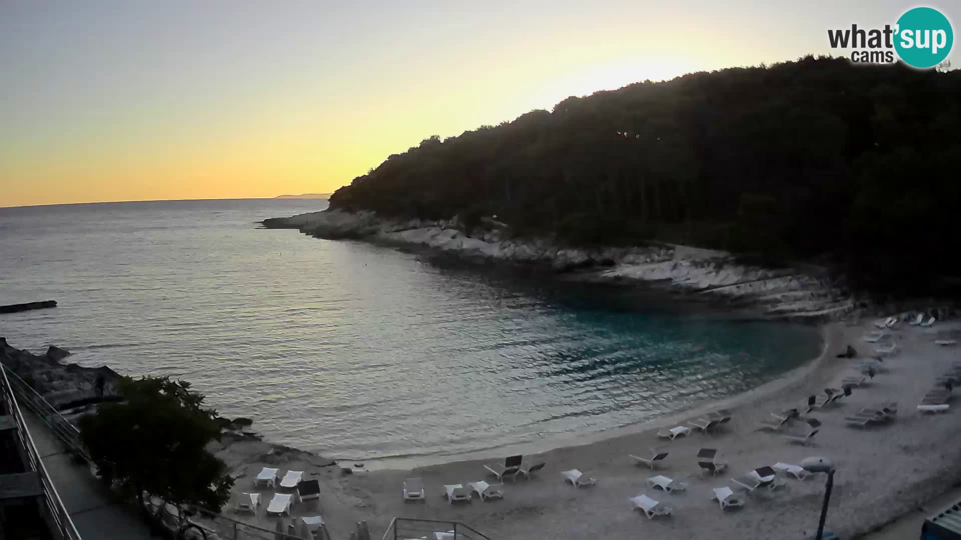 Webcam Mali Lošinj – playa Sunčana uvala – Veli Žal