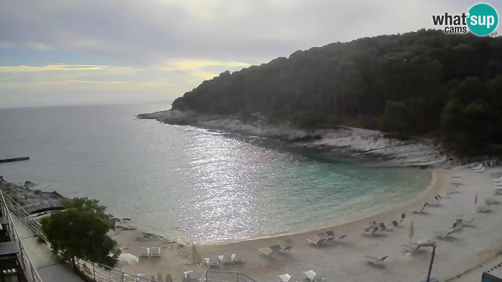 Webcam Mali Lošinj – playa Sunčana uvala – Veli Žal