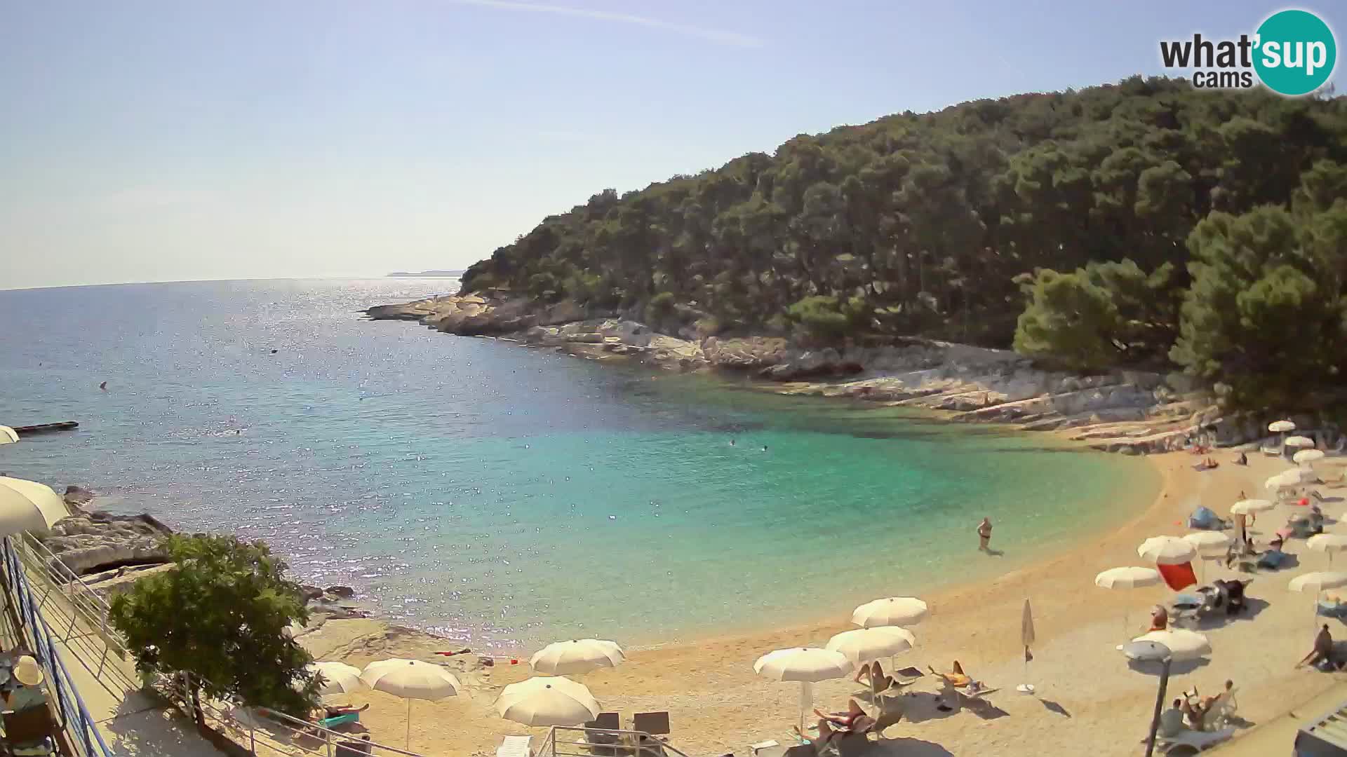 Webcam Mali Lošinj – playa Sunčana uvala – Veli Žal