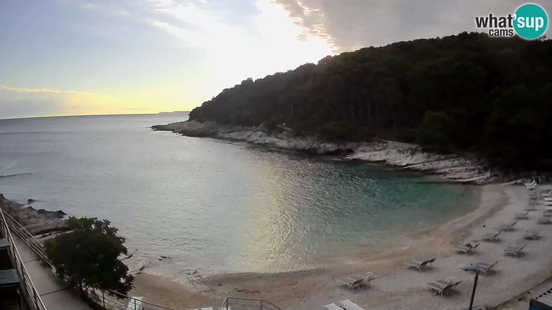 Webcam Mali Lošinj – plage Sunčana uvala – Veli Žal