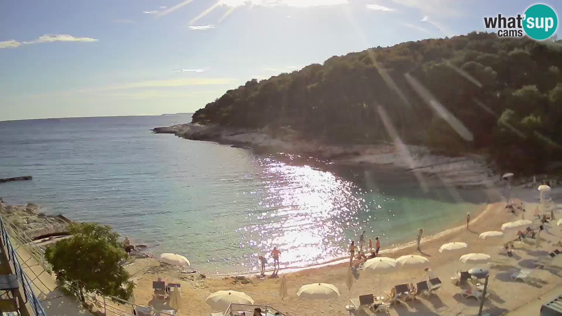 Webcam Mali Lošinj – plage Sunčana uvala – Veli Žal