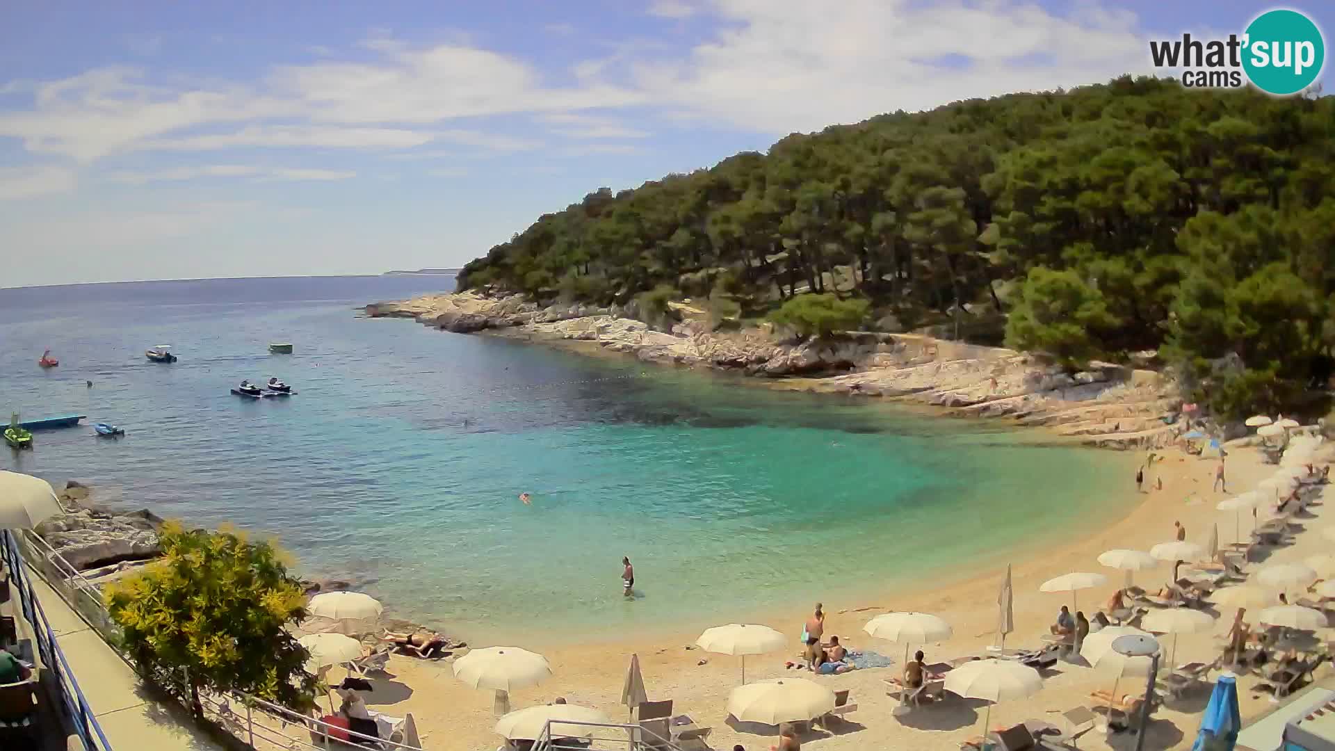 Webcam Mali Lošinj – playa Sunčana uvala – Veli Žal