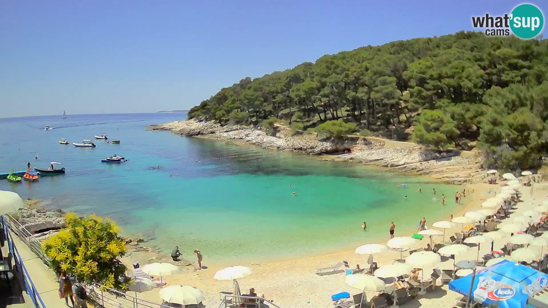 Spletna Kamera Mali Lošinj – plaža Sunčana uvala – Veli Žal