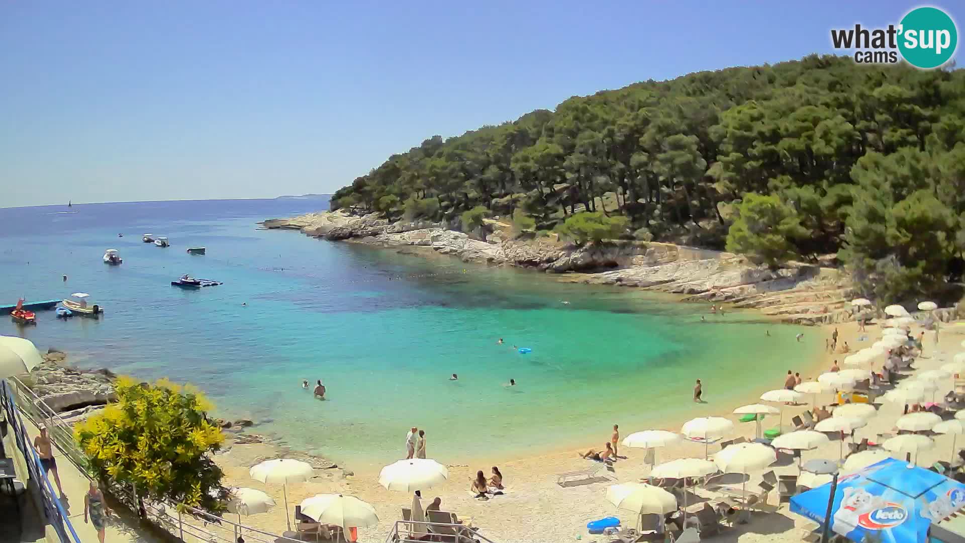 Webcam Mali Lošinj – playa Sunčana uvala – Veli Žal