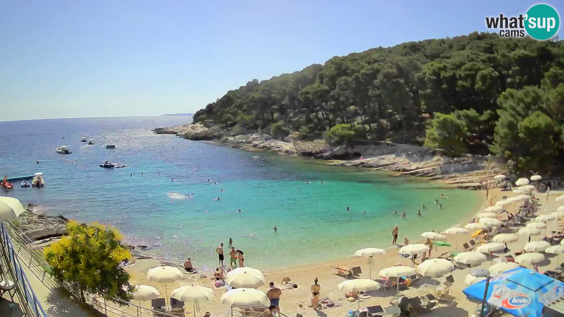 Webcam Mali Lošinj – playa Sunčana uvala – Veli Žal