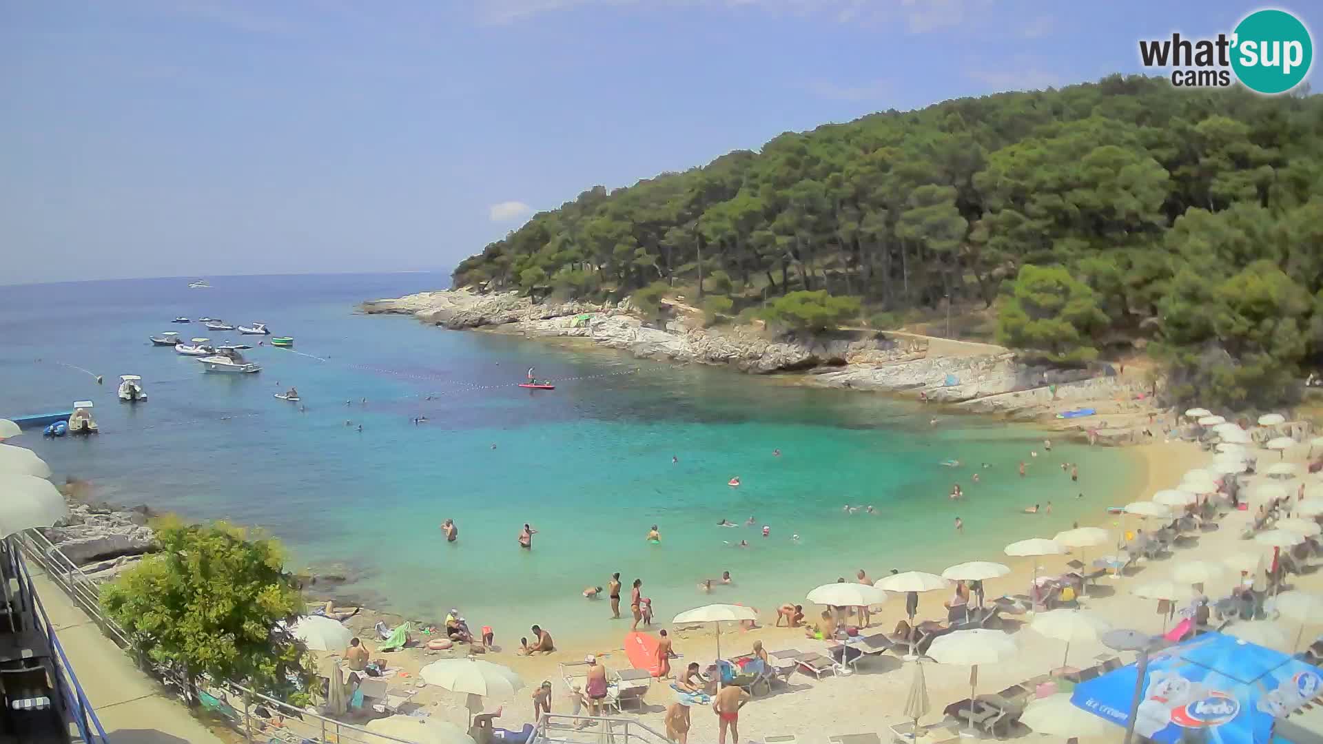 Webcam Mali Lošinj – playa Sunčana uvala – Veli Žal