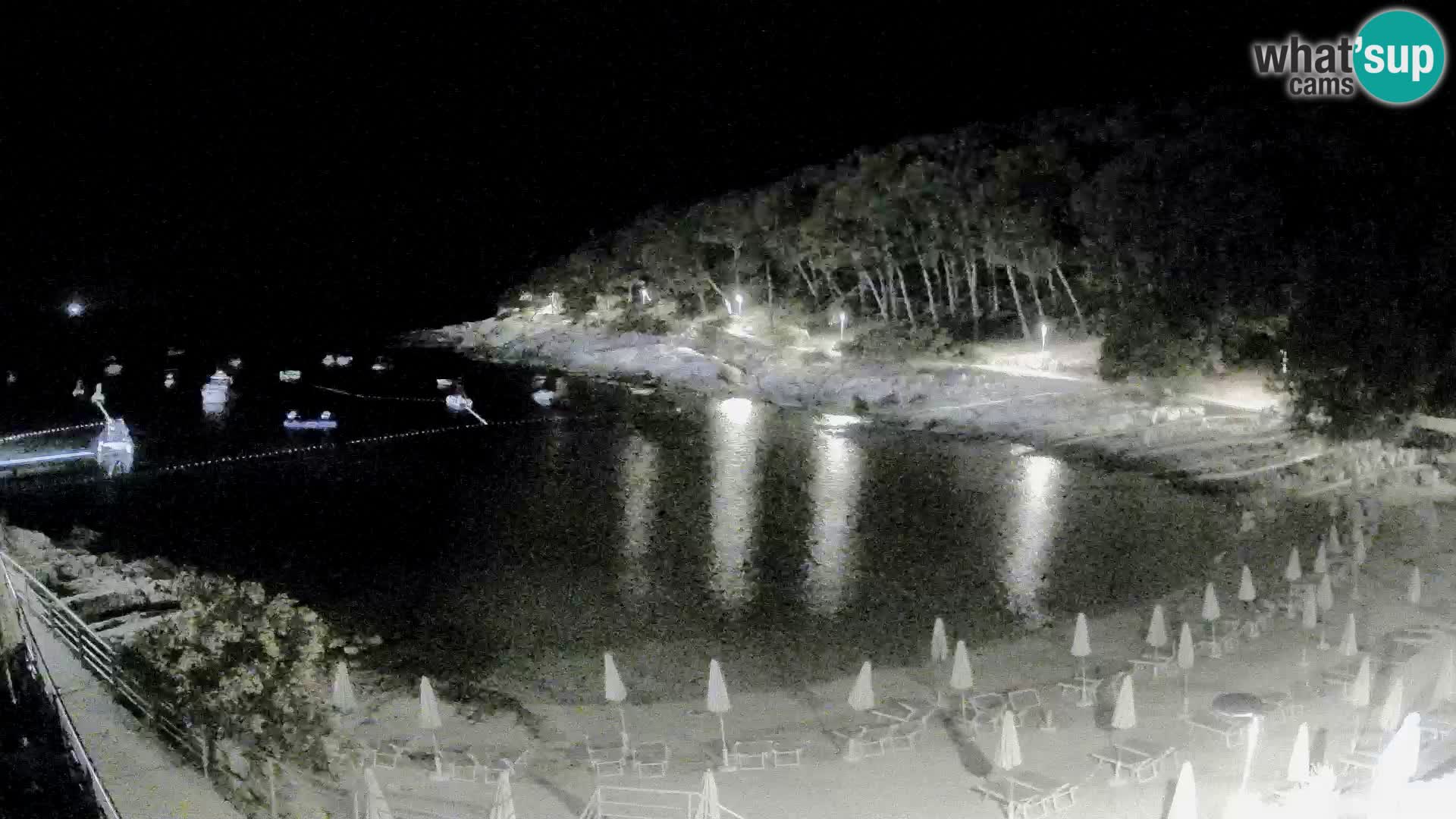 Webcam Mali Lošinj – playa Sunčana uvala – Veli Žal